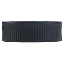 Jade 580mm Matte Black Ceramic Pill Above Counter Basin